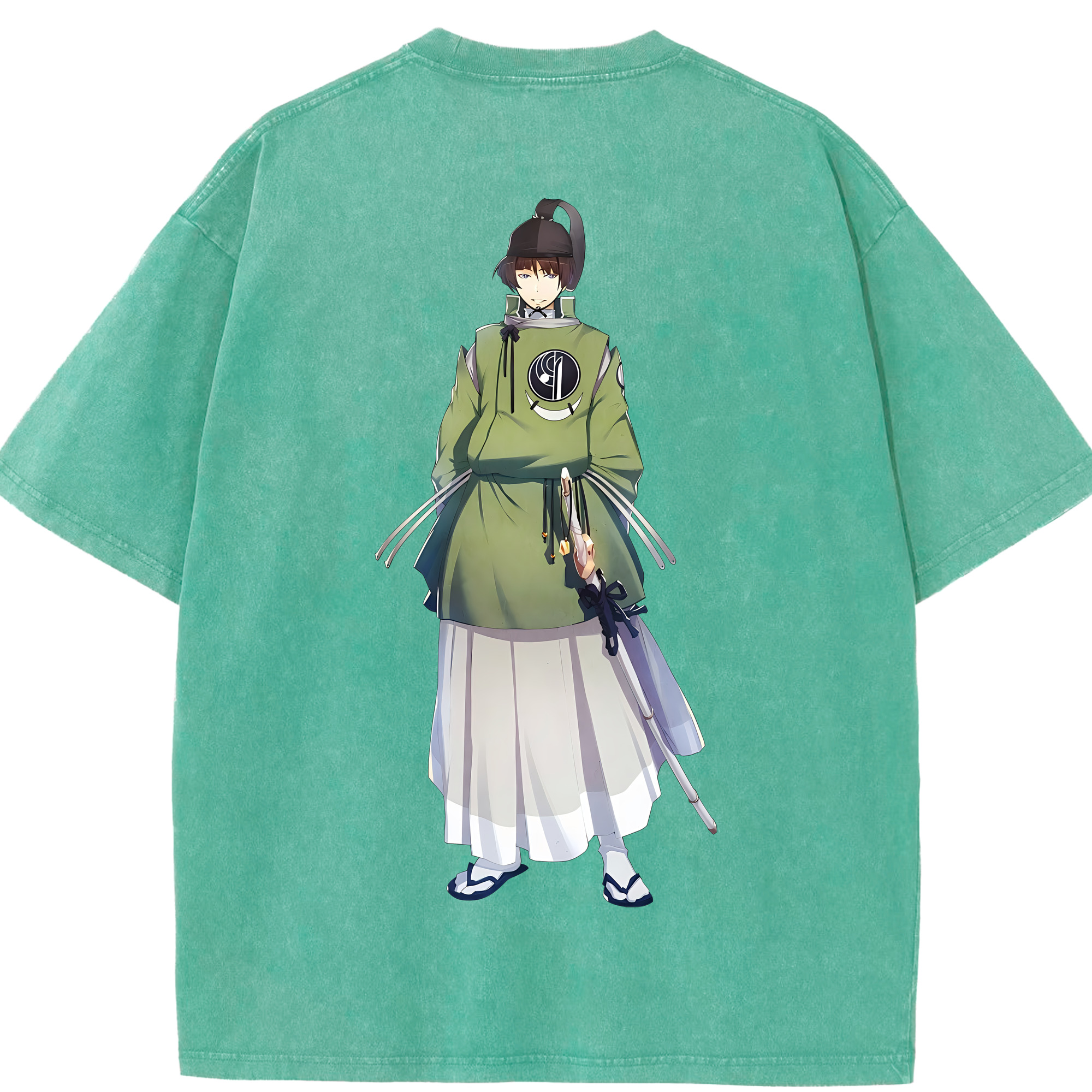 （画像用） 刀剣乱舞 Touken Ranbu 綿100% ヴィンテージ風 半袖Tシャツ（背面プリント）
